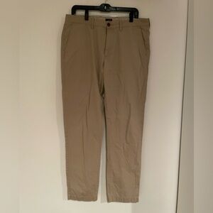 J. Crew Sutton Men's Khaki Chinos Tan Pants Straight Leg 34”x34”